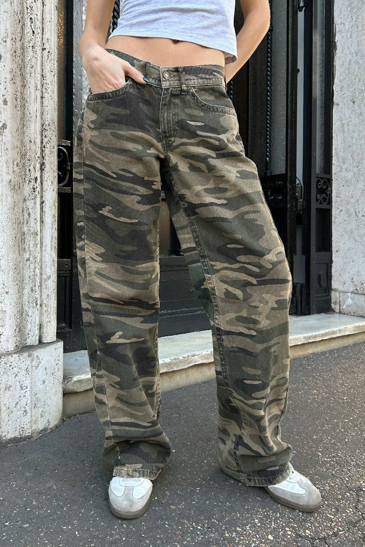 WIDE LEG LOW WAIST PANTS