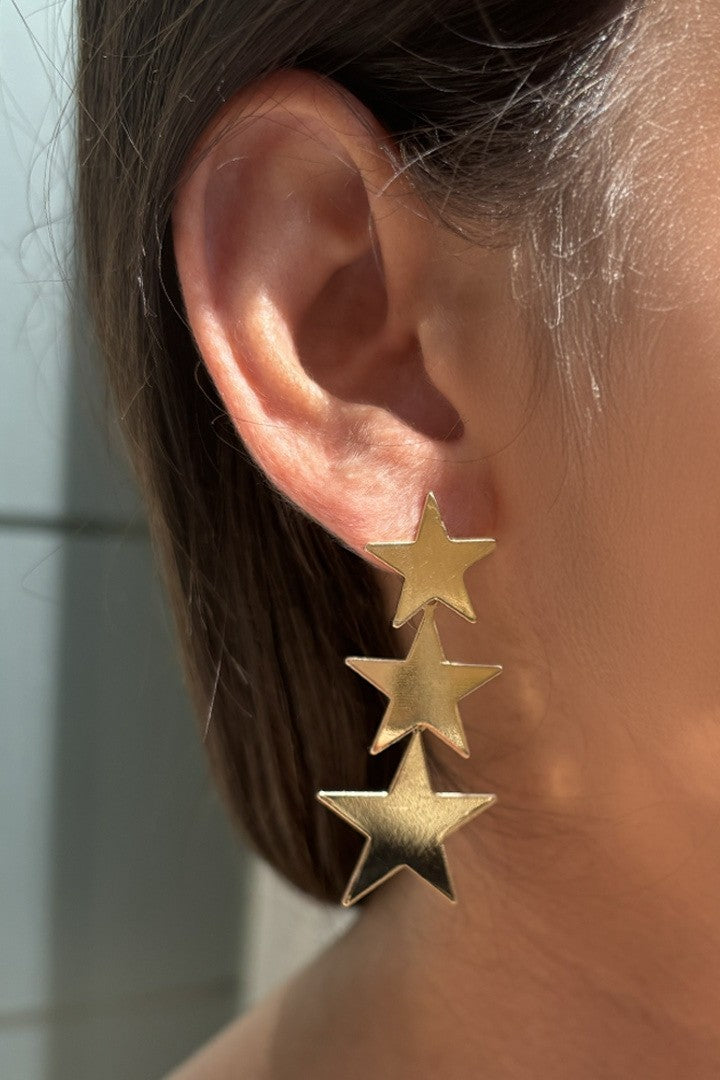 STACKED STAR EARRINGS