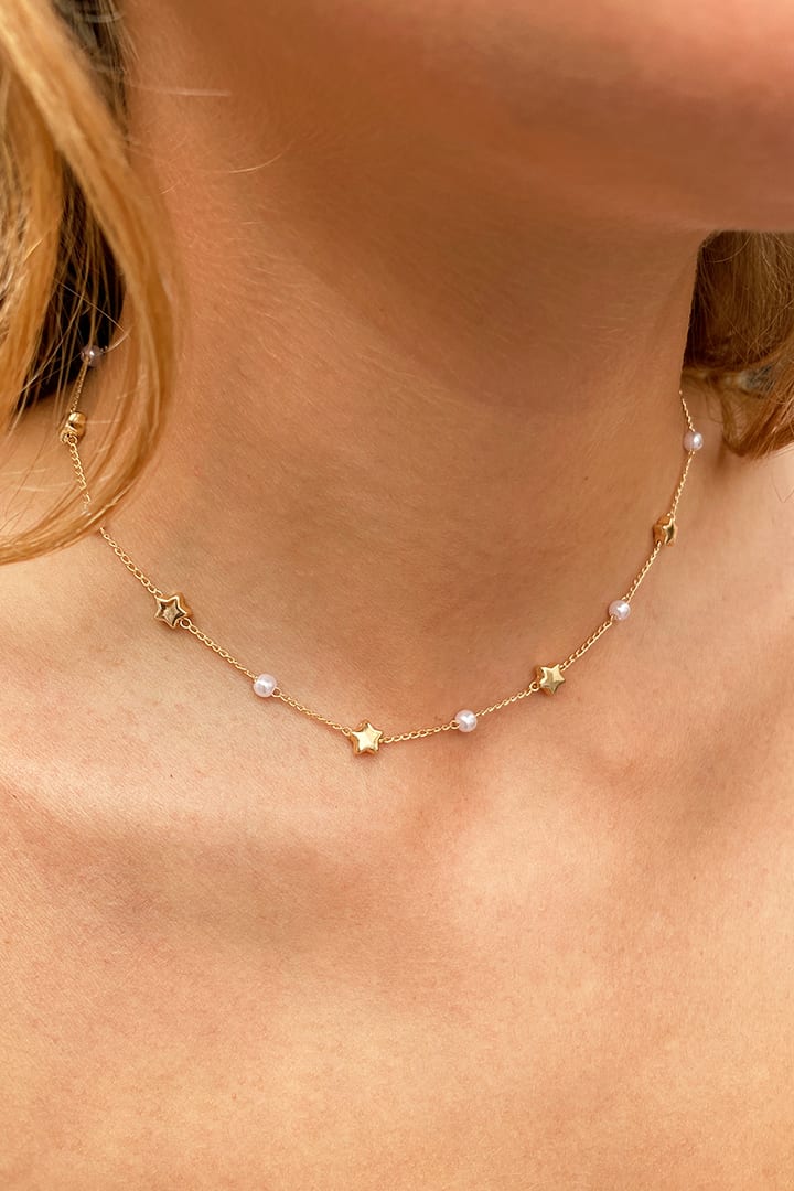 BEADS AND STARS NECKLACE