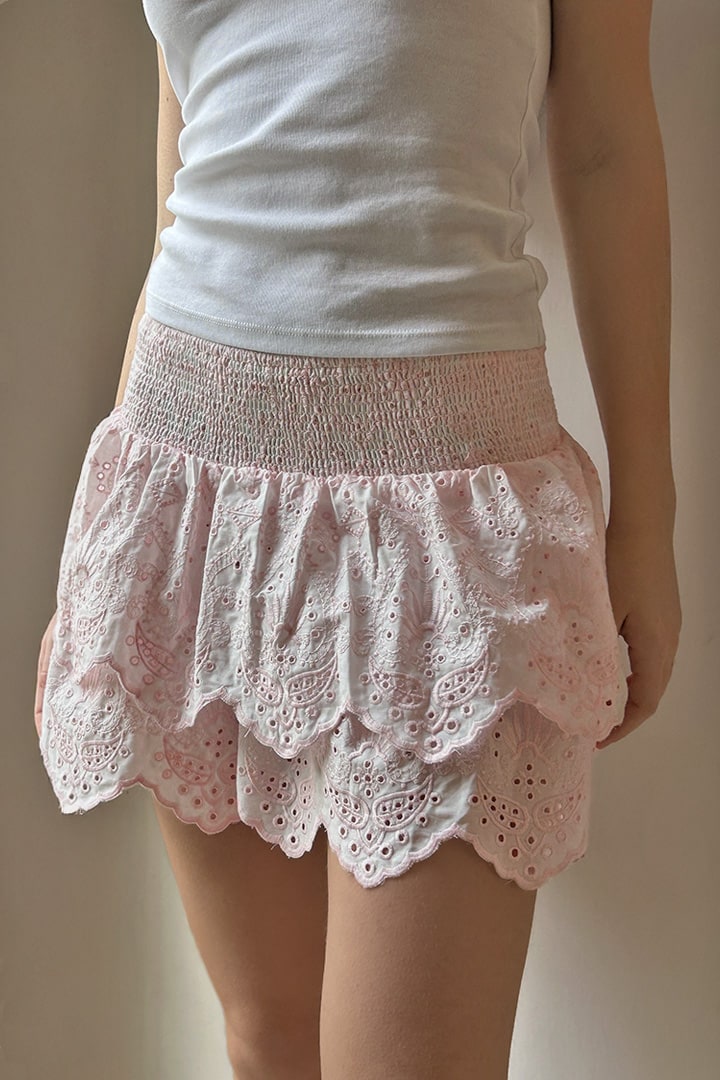 SKIRT WITH RUFFLES