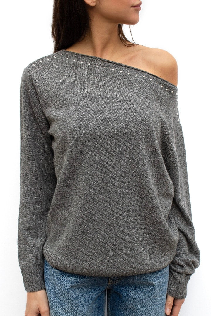 STUDDED SWEATER
