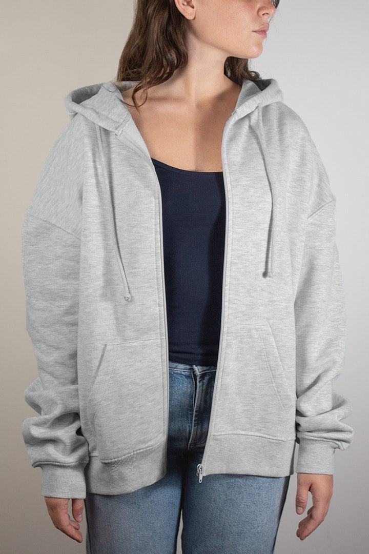 GREY OVERSIZED HOODIE