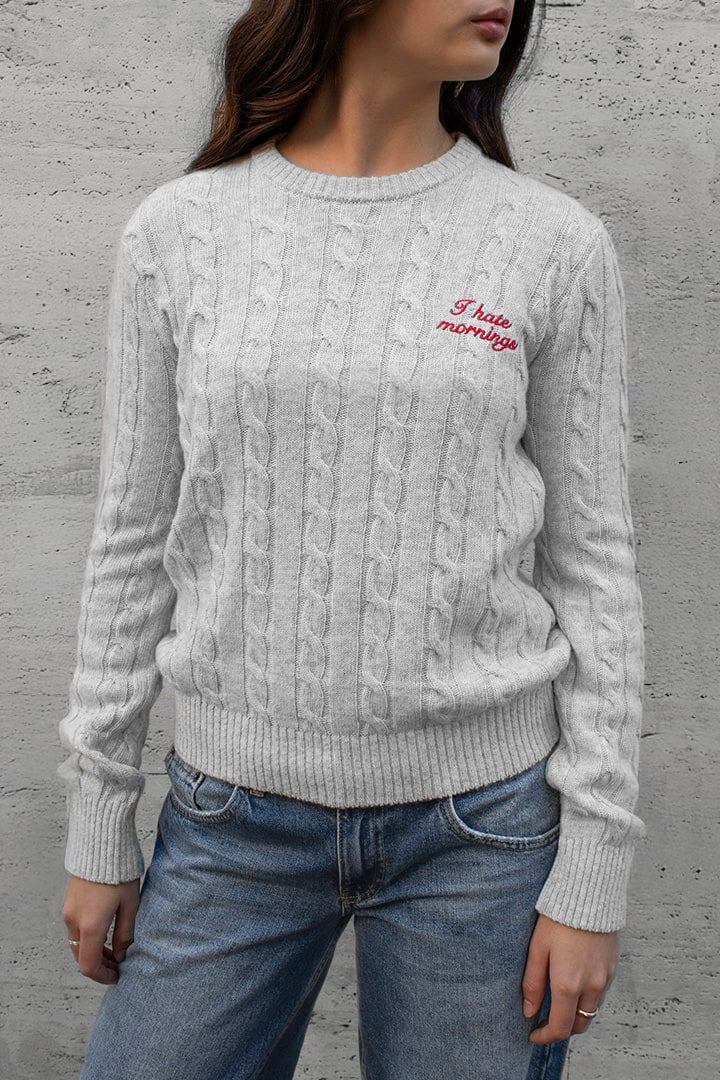 I HATE MORNINGS SWEATER