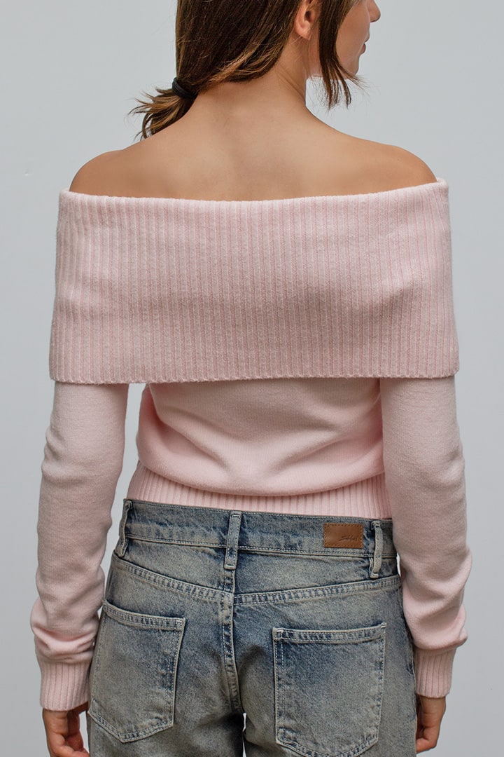 OFF SHOULDERS SWEATER