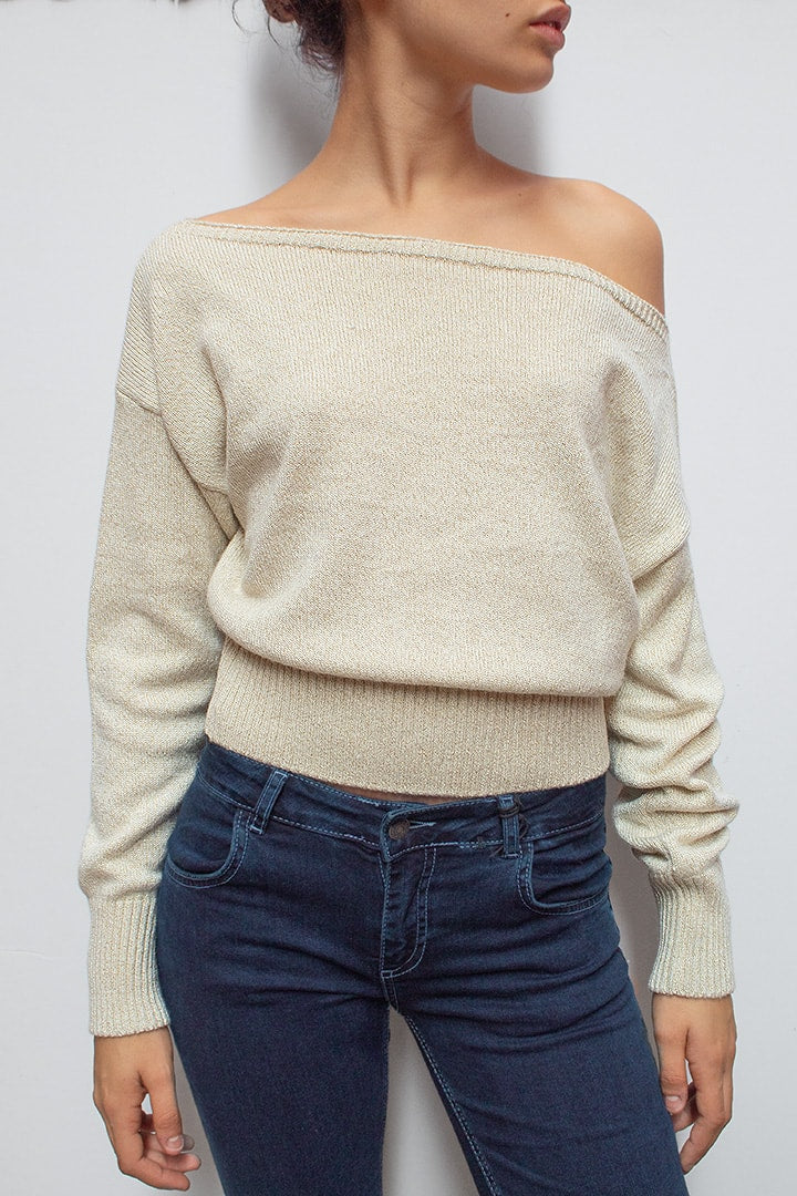 BOAT NECK SWEATER