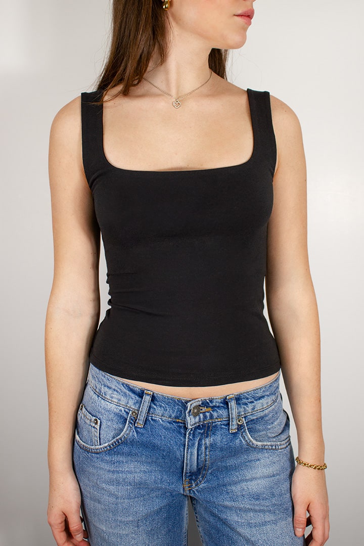 SQUARE NECK TOP