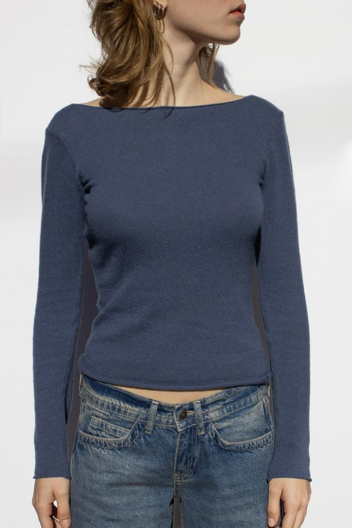 BOAT NECK SWEATER