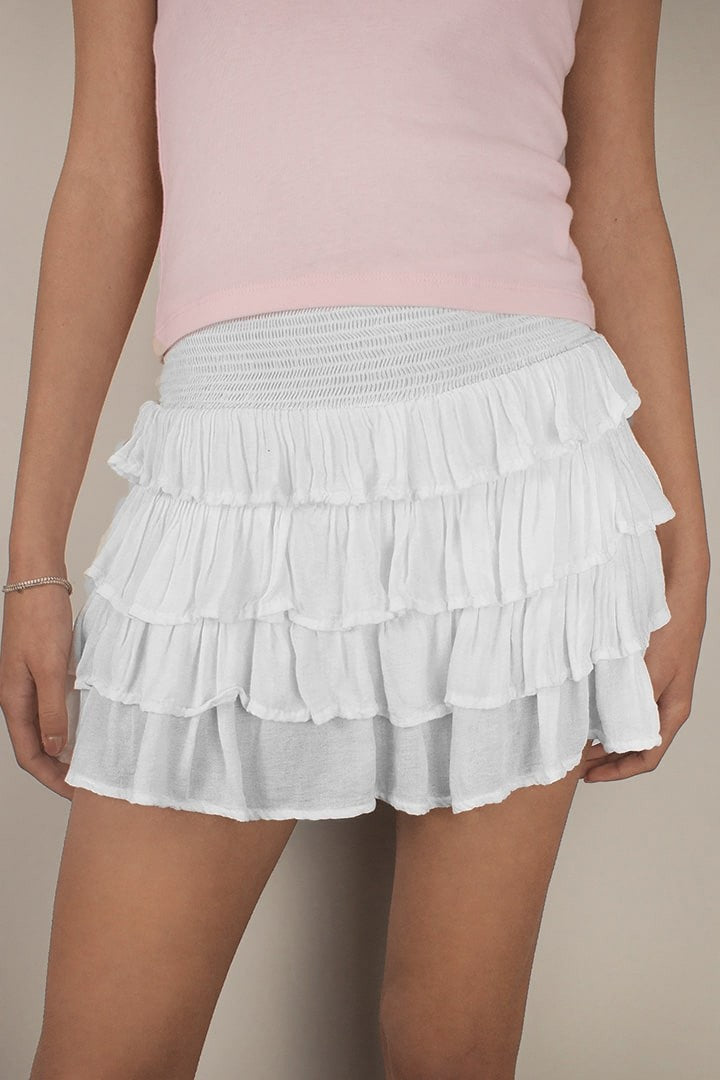 MINI RUFFLE SKIRT