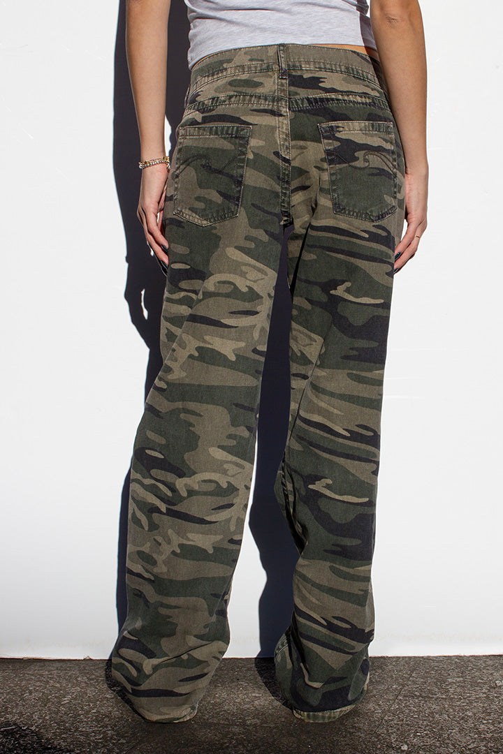 WIDE LEG LOW WAIST PANTS