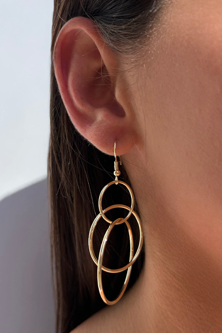 TRIPLE HOOP EARRINGS