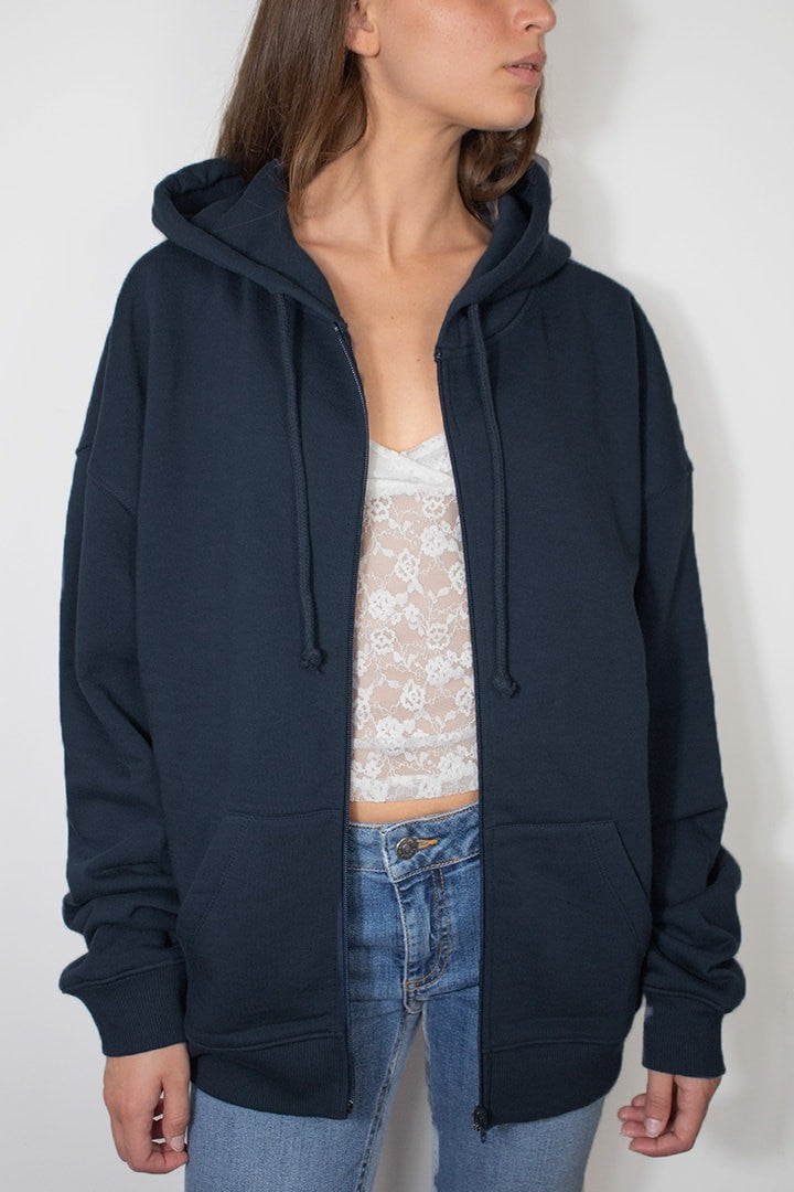 BLUE OVERSIZED HOODIE