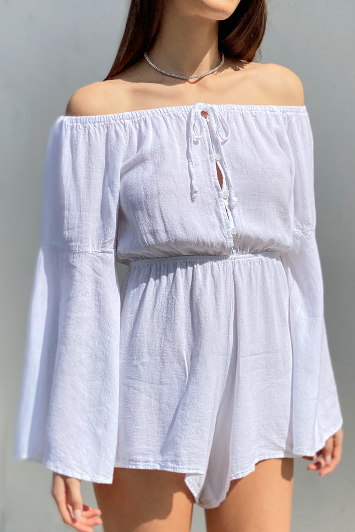 FLARED SLEEVES JUMPSUIT