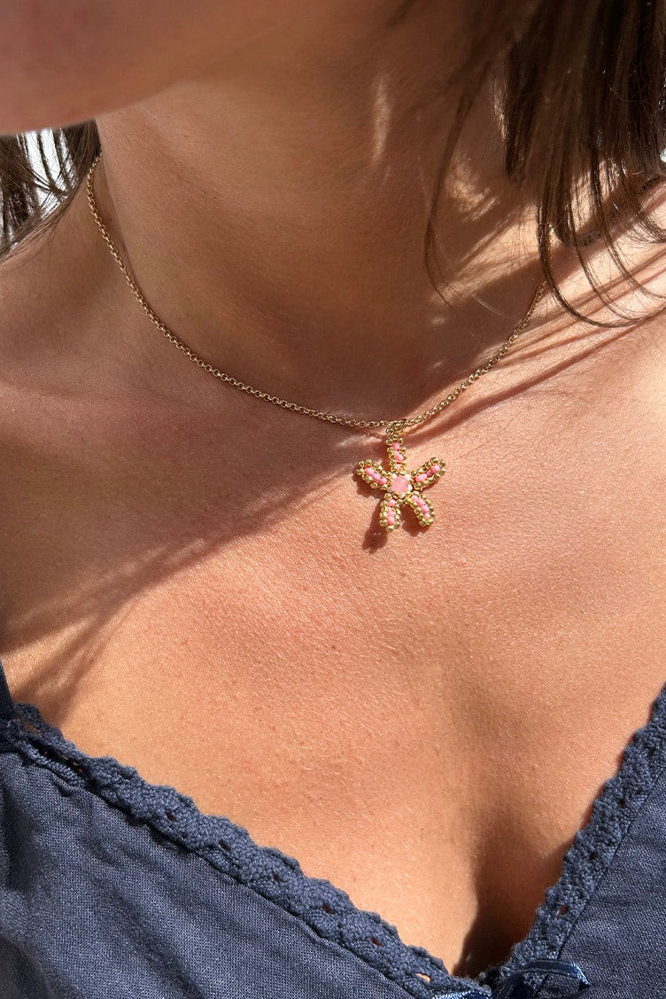 PINK STAR NECKLACE