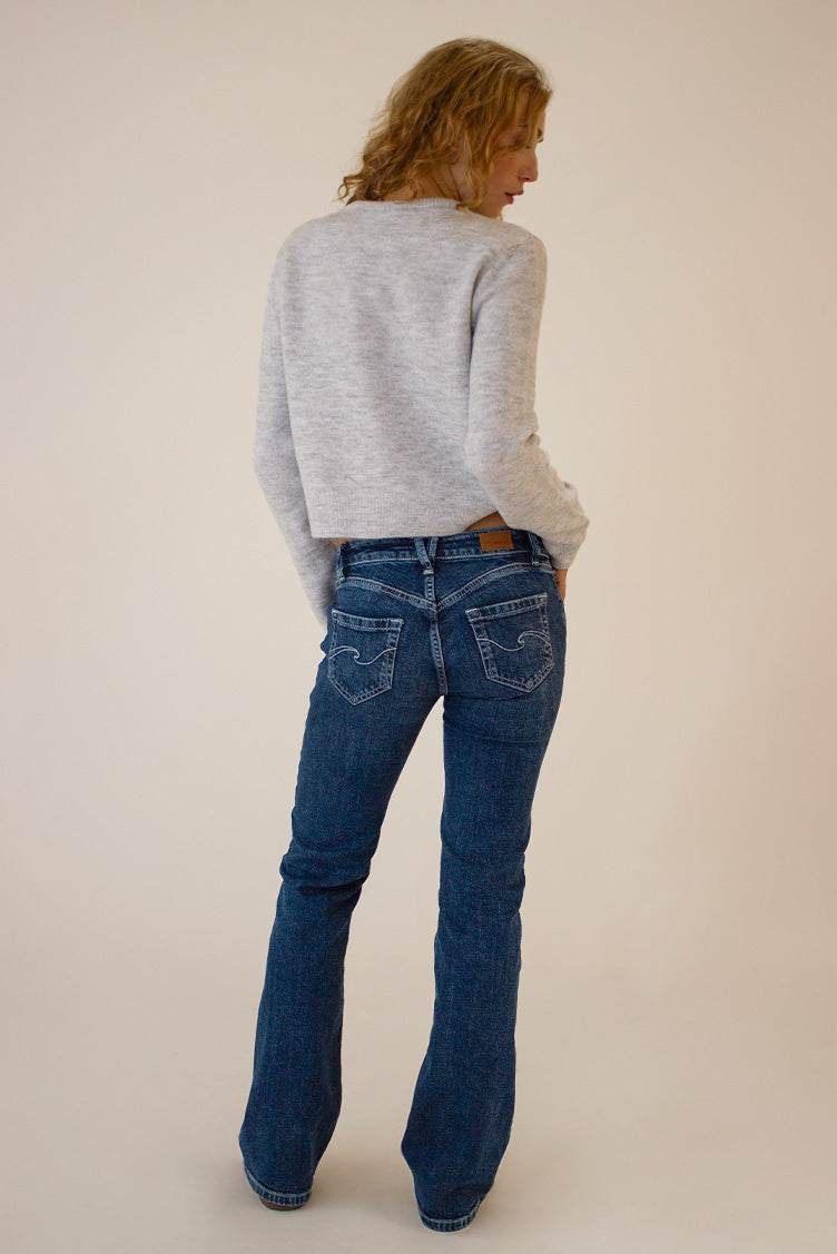 LOW WAIST FLARED JEANS