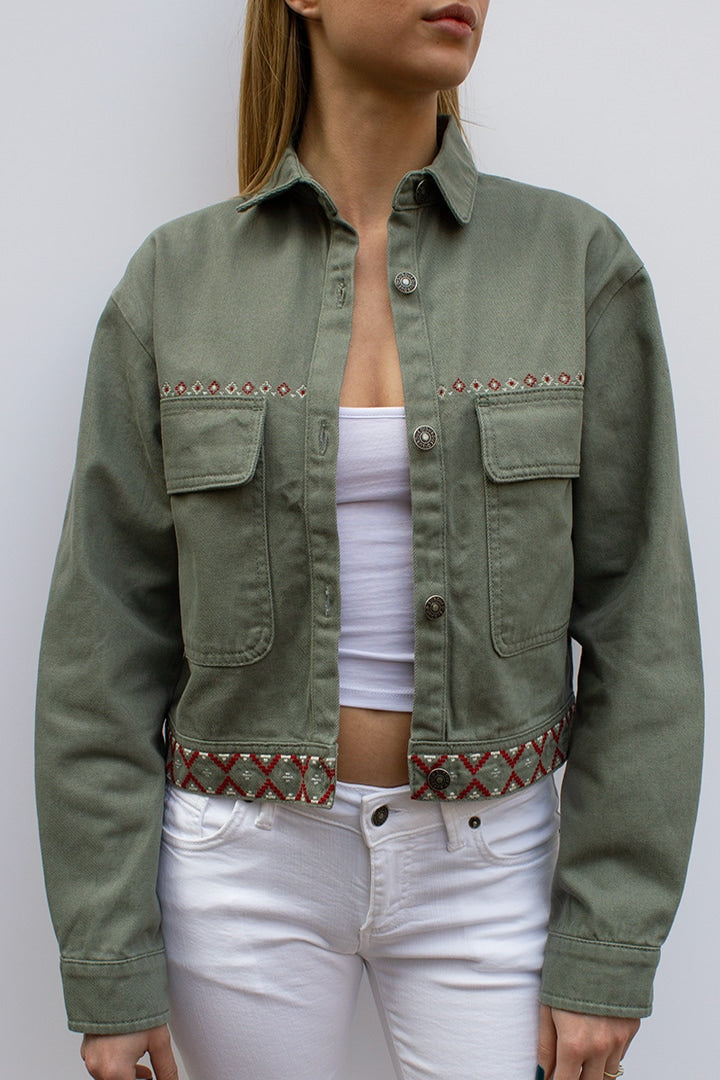 JACKET WITH EMBROIDERY