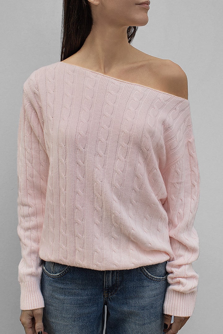 BOAT NECK KNIT SWEATER