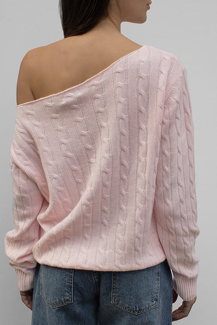 BOAT NECK KNIT SWEATER