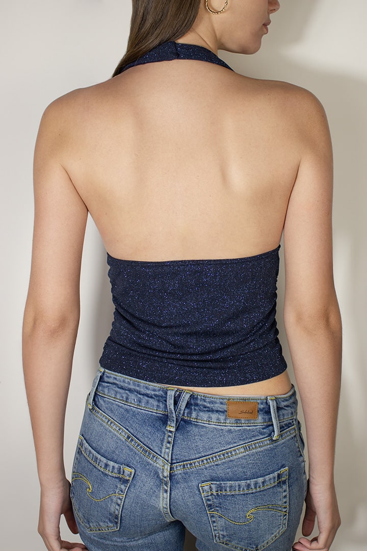 SPARKLE V-NECK TOP