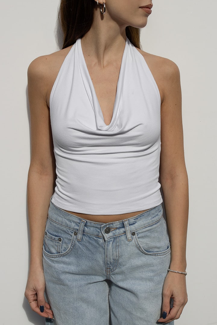 COWL NECK TOP